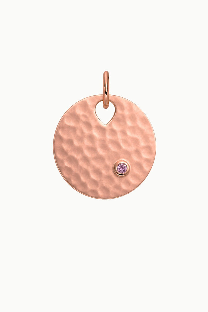 Hammered Disk Charm Amulet