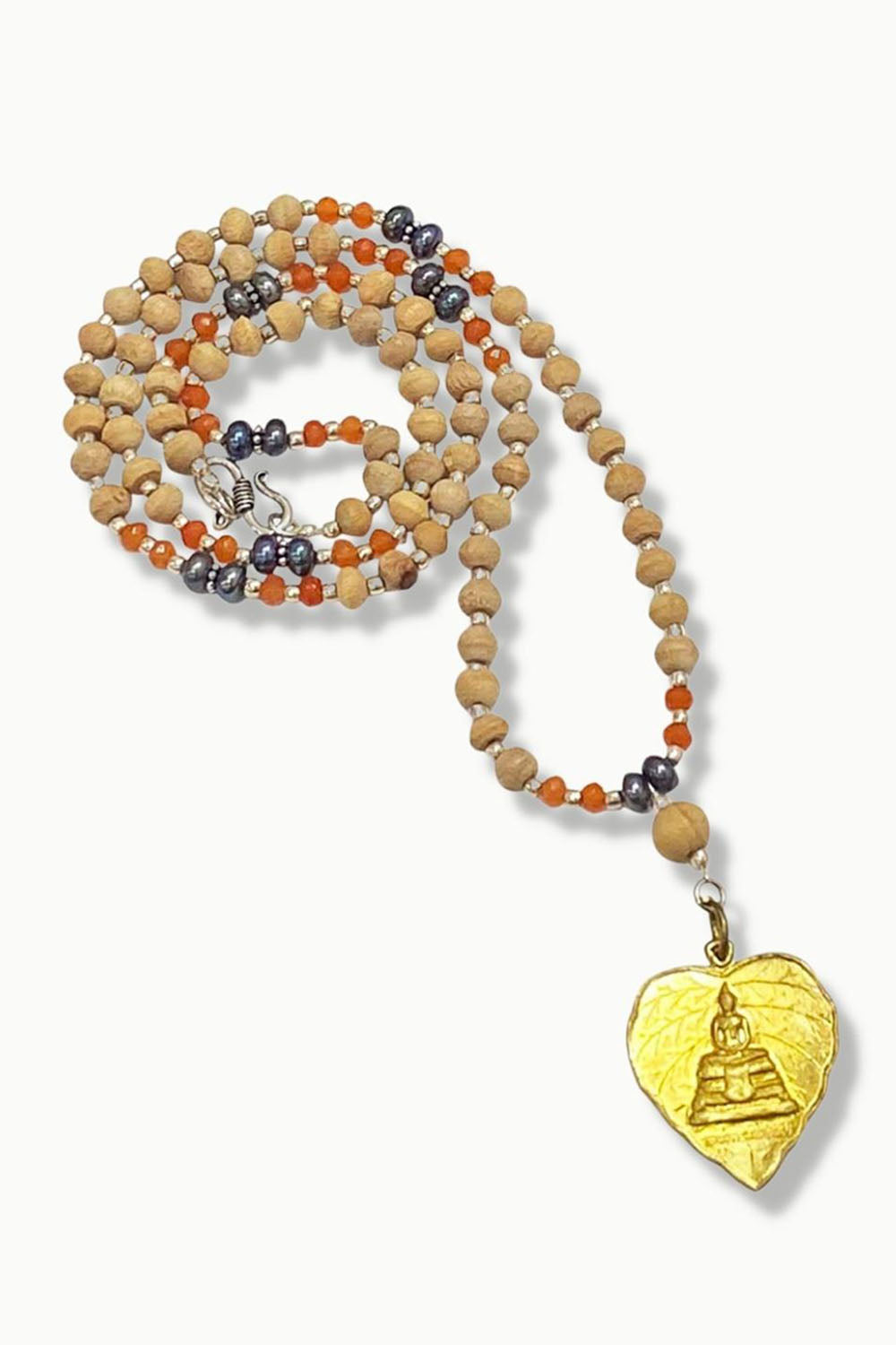 Healing Buddha Tulsi Mala Necklace