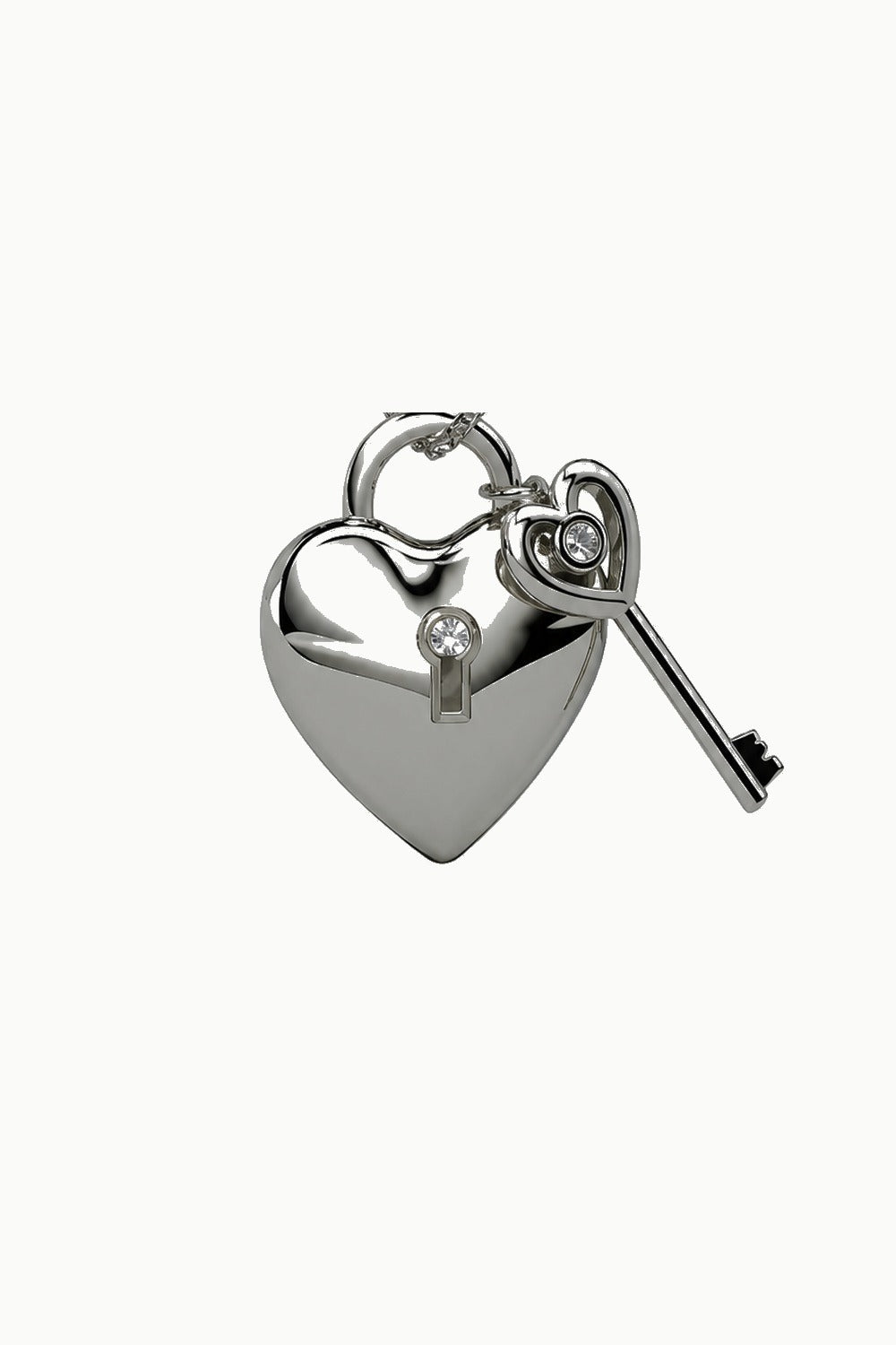 Love Lock &amp; Key Charm