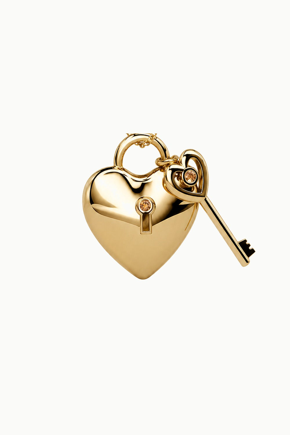 Love Lock &amp; Key Charm