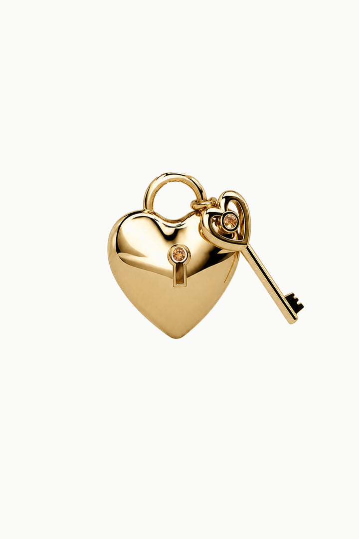 Love Lock &amp; Key Charm