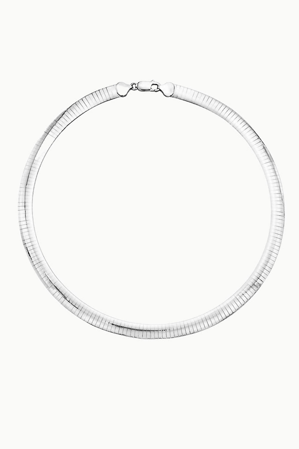 Sivalya Italian Omega Herringbone Chain Two Tone Necklace