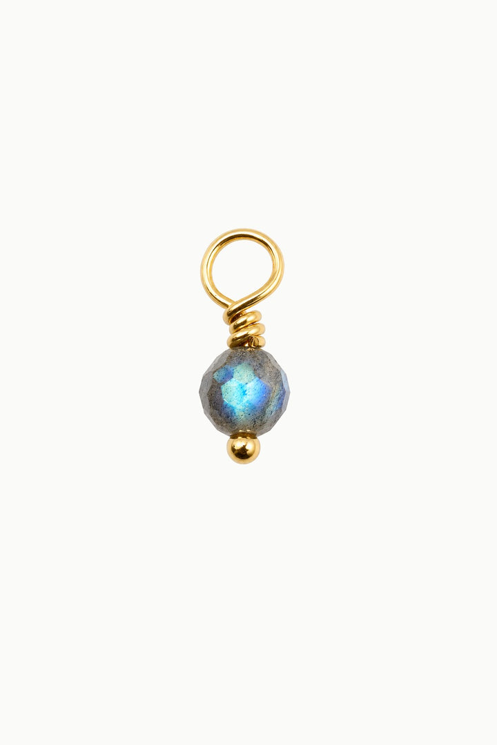 Labradorite Gemstone Drop Charm