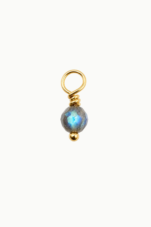 Labradorite Gemstone Drop Charm