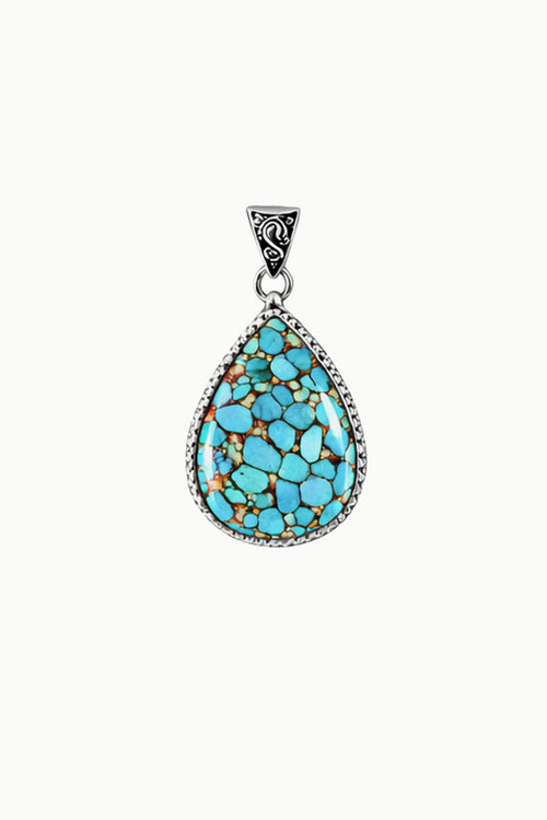 Laguna Turquoise Statement Pendant, Sterling Silver