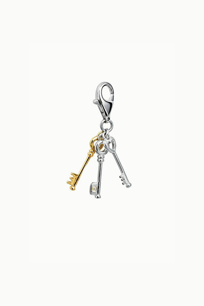Heart Lock and Key Charm