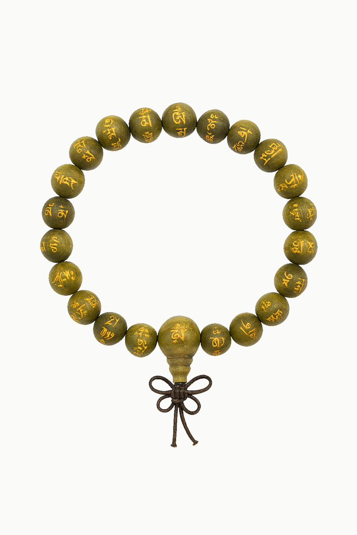 Sivalya Rosewood Om Mani Padme Hum Mens Wrist Mala