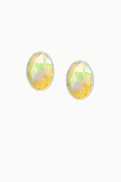 Fire Opal Studs