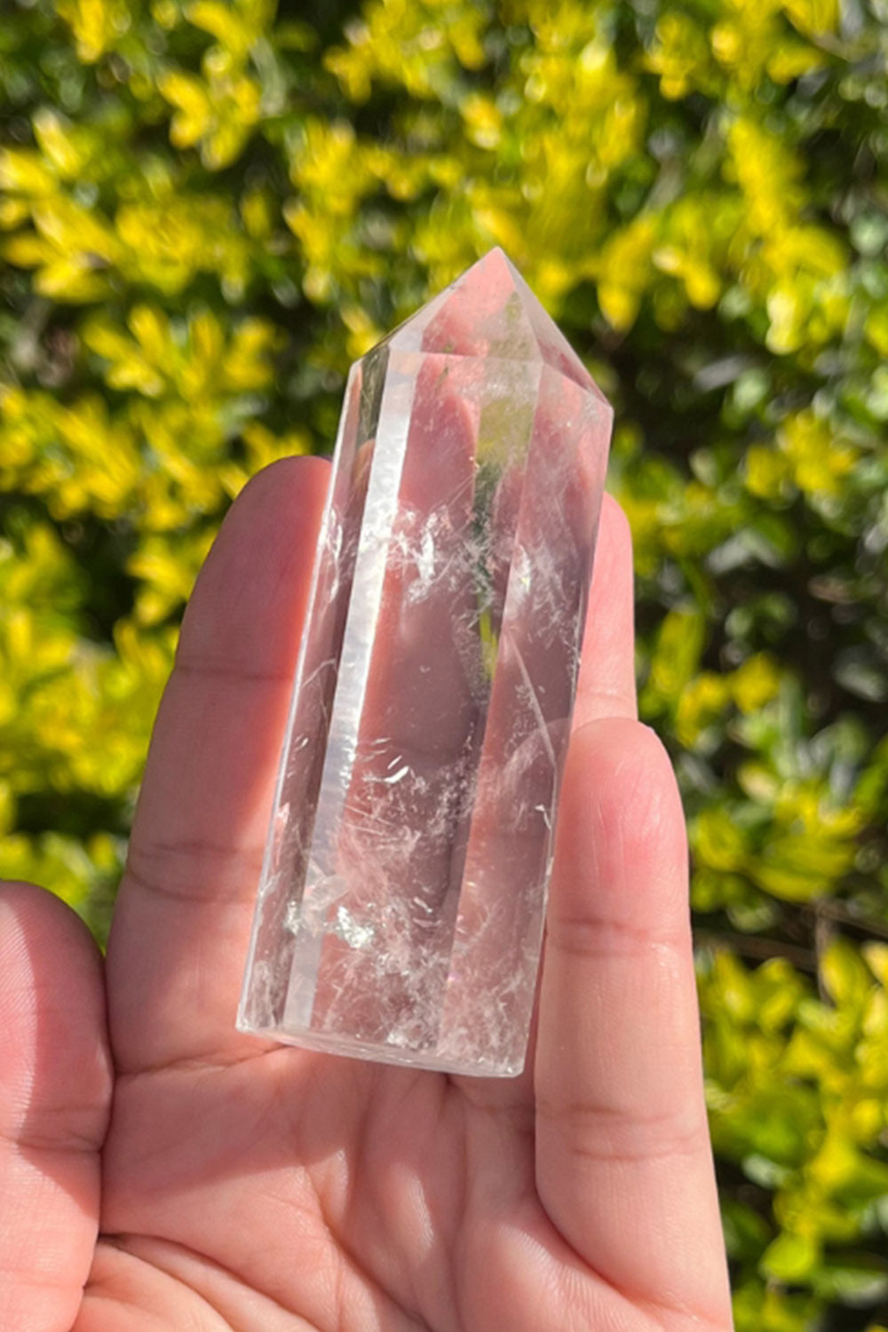 Optical Clear Quartz Crystal Polished Point #2