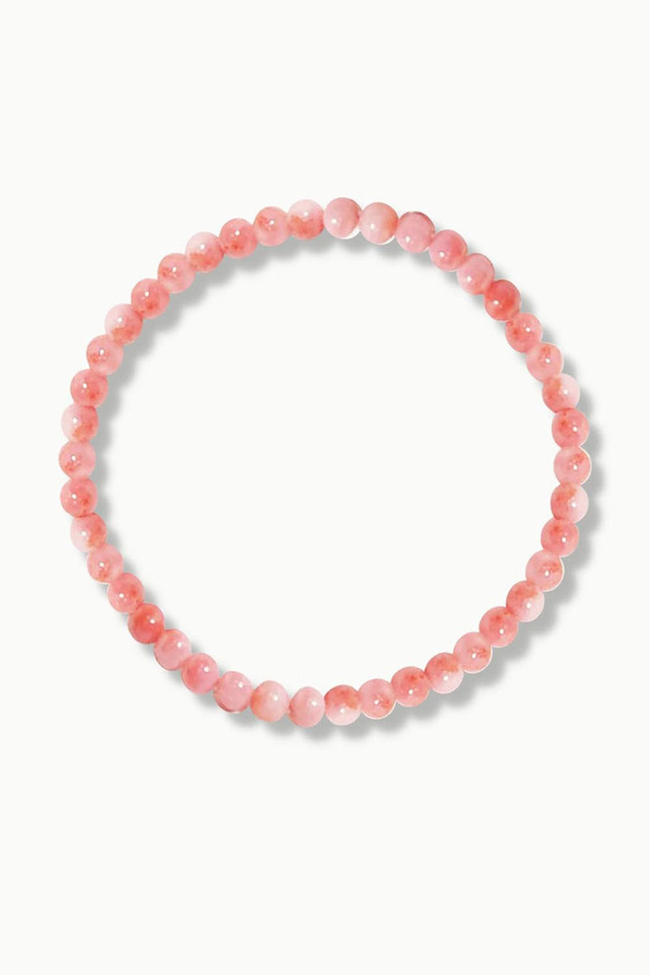Sivalya Pink Coral Gemstone Beaded Bracelet