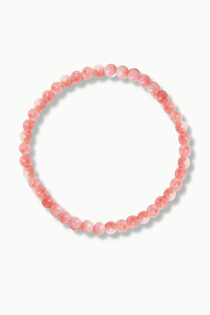 Bracelet En Corail Naturel Rouge - Italie - Perles Sur Laiton - Longueur 7 Pouces - Neuf Sans Emballage