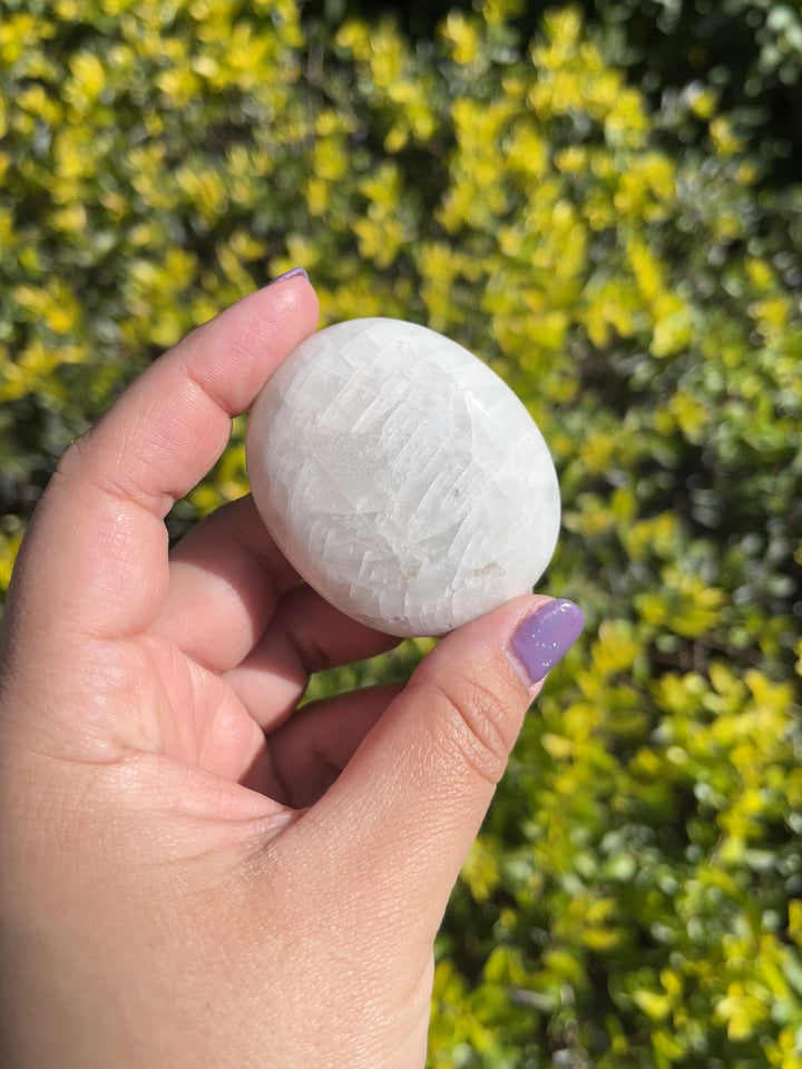 Rainbow Moonstone Palm Stone