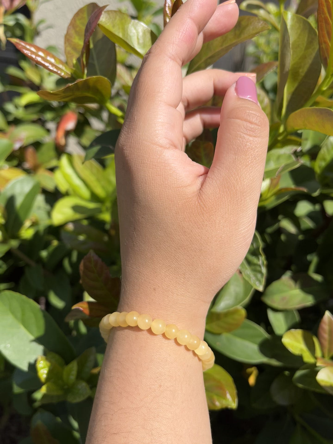 Sivalya Yellow Jade Gemstone Beaded Bracelet