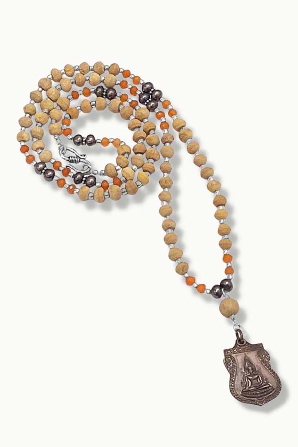 Sivalya Protective Buddha Amulet Tulsi 108 Beads Mala