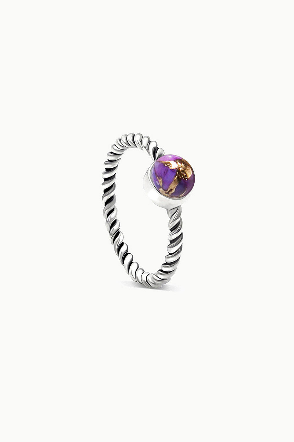 Sivalya Purple Turquoise Solitaire Ring - Bijou