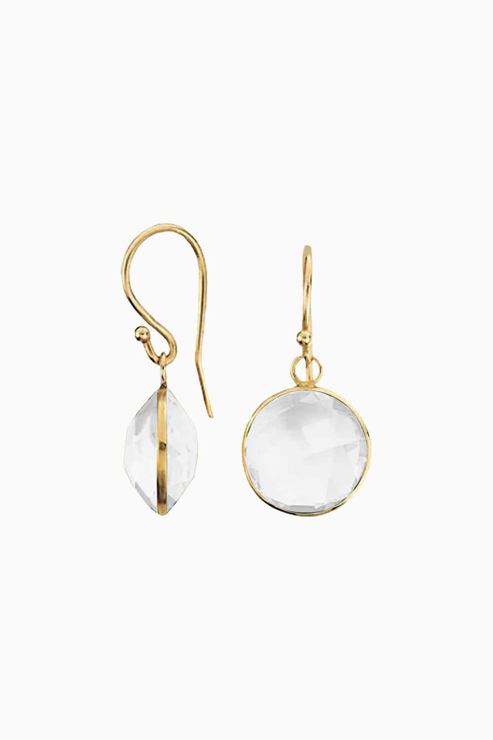 Gem Drop Mist Earrings Sterling Silver Gold Vermeil | Sivalya