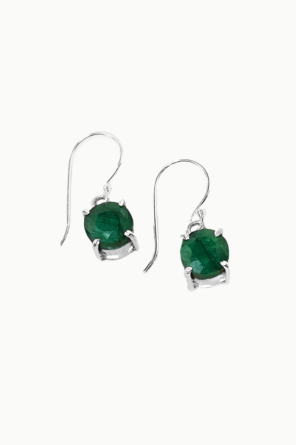 Raw Emerald Earrings - Venus