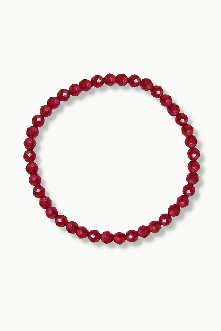 Sivalya Red Onyx Gemstone Beaded Bracelet