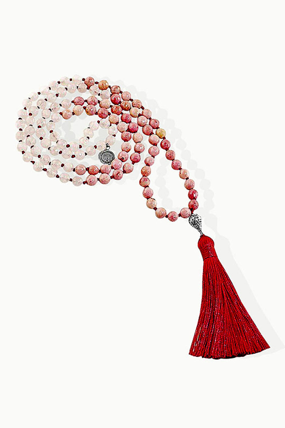 Sivalya Rose Quartz and Rhodochrosite Heart Chakra Mala