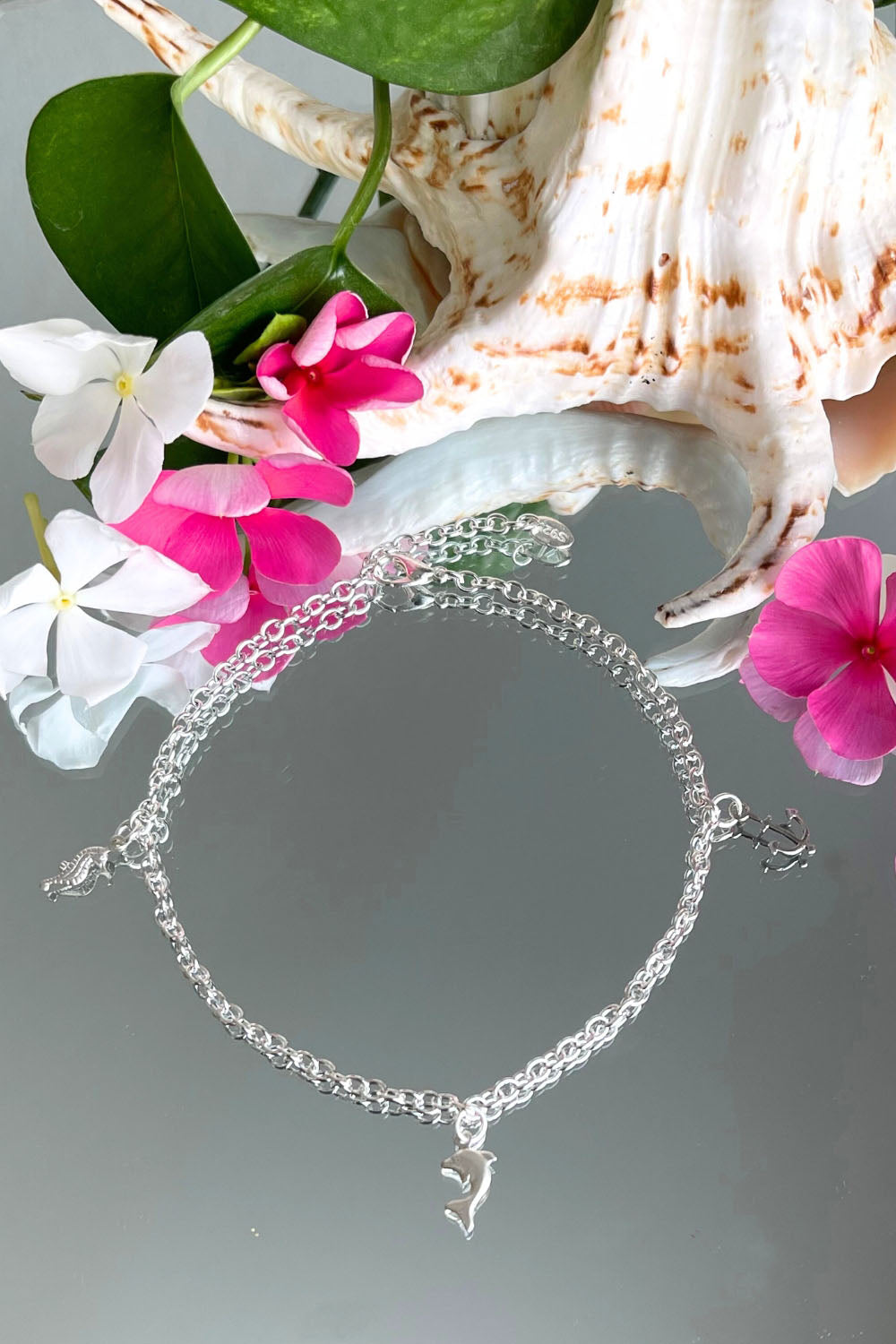 Seaside Melody Sterling Silver Anklet Sivalya