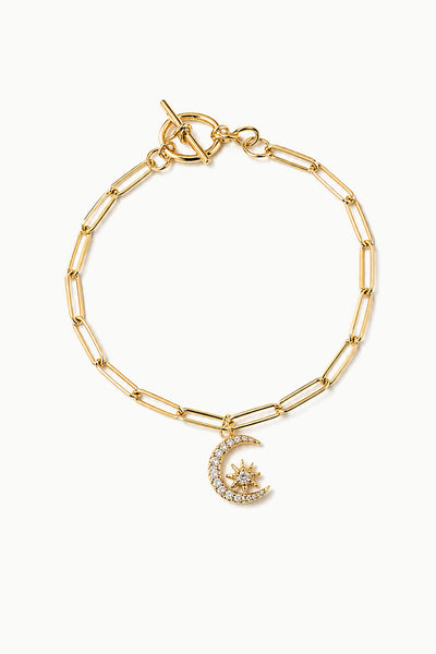 Crescent Moon & Star Bracelet