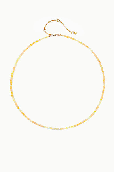 Fire Opal Necklace, Soleil