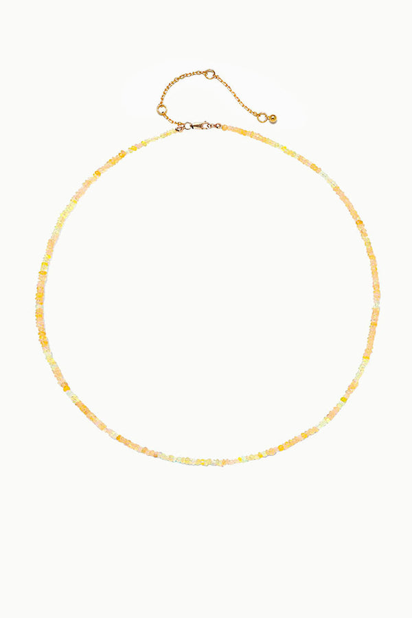 Fire Opal Necklace, Soleil