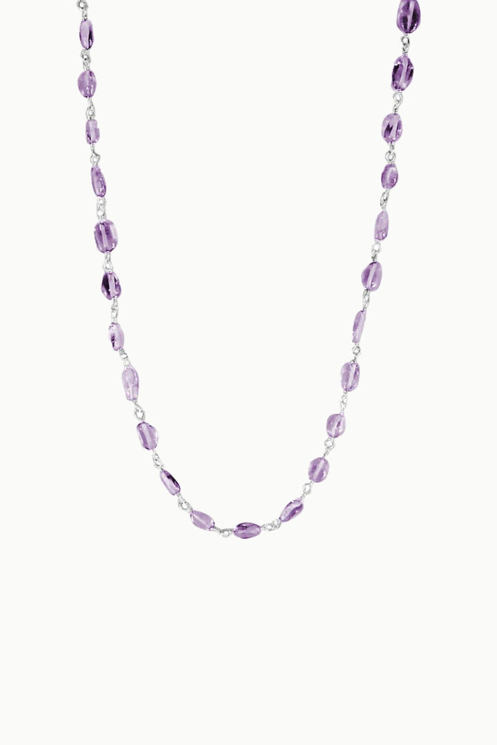 Sivalya Inner Peace Amethyst Sterling Silver Necklace