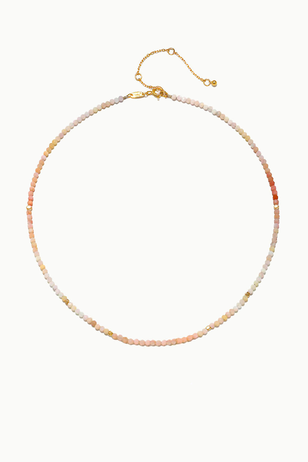 Sivalya Peach Moonstone Beads Necklace