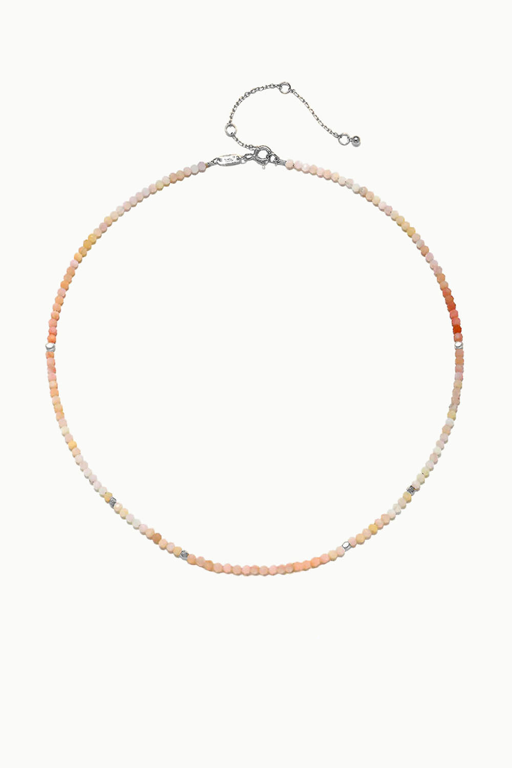 Sivalya Peach Moonstone Beads Necklace