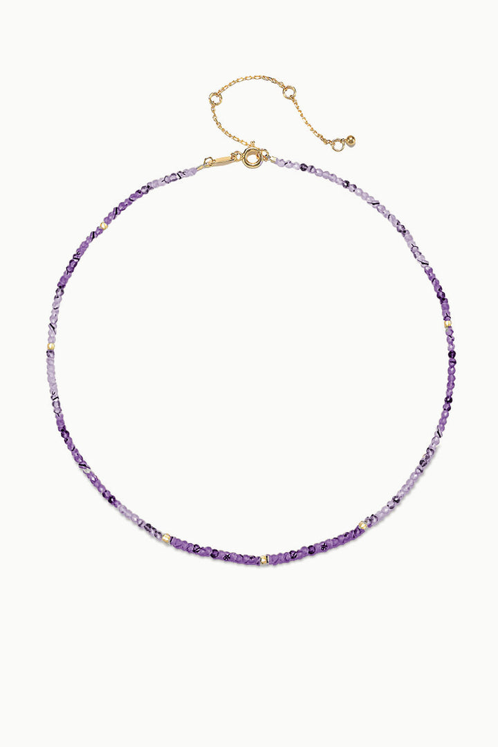 Sivalya Purple Fluorite Beads Necklace