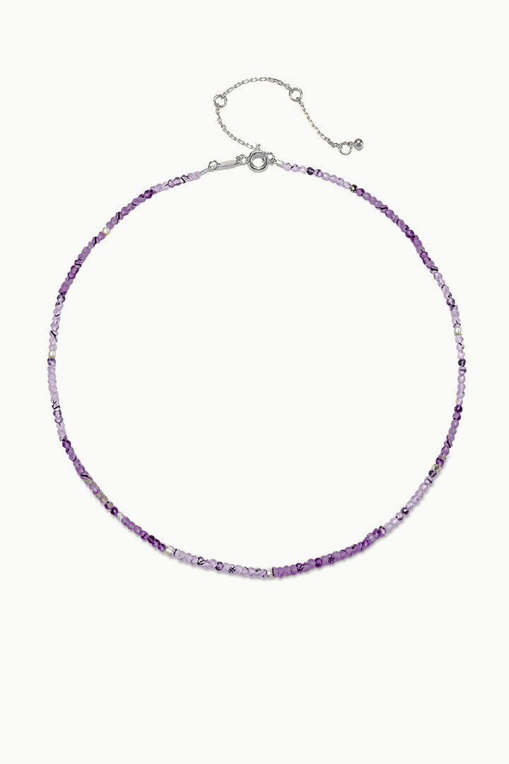 Sivalya Purple Fluorite Beads Necklace