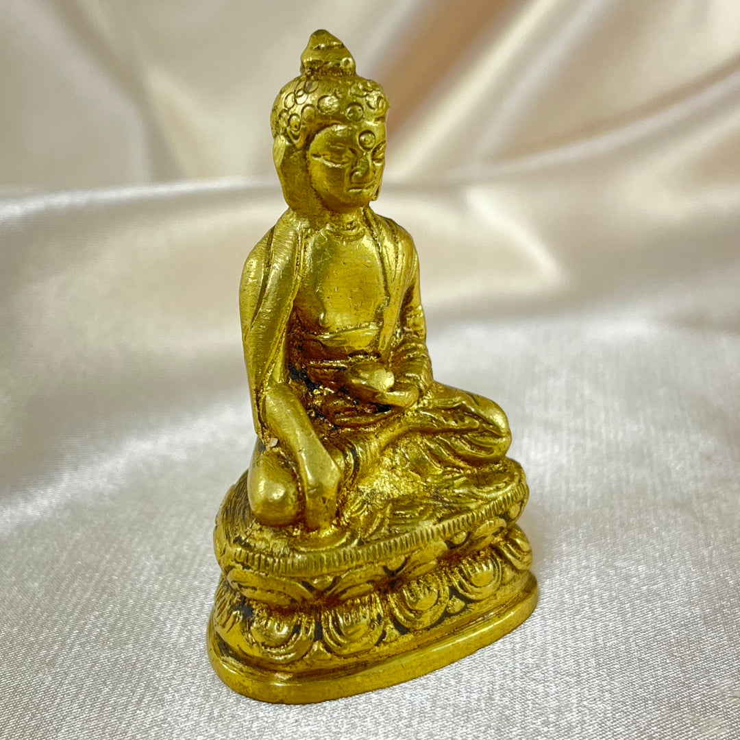 Wish Giving Buddha Brass Statue 4.5 inches