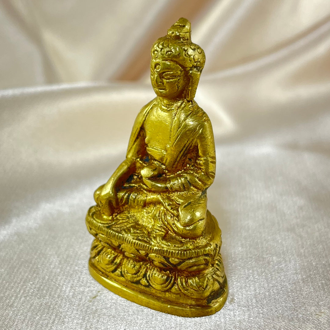 Wish Giving Buddha Brass Statue 4.5 inches