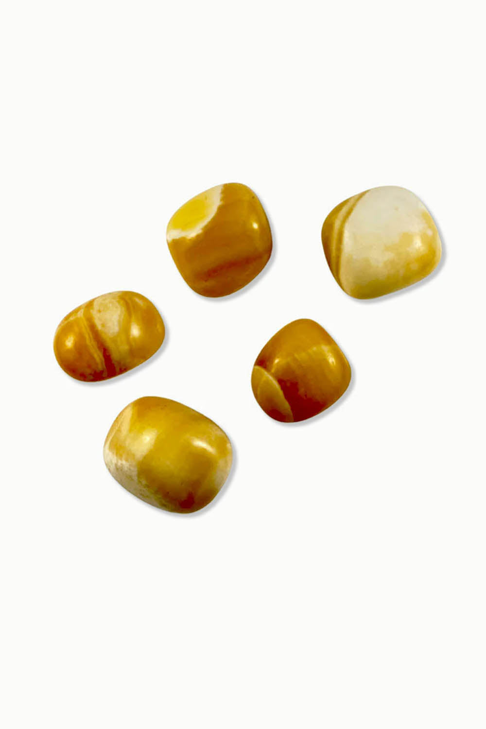 Yellow Aragonite Tumbles