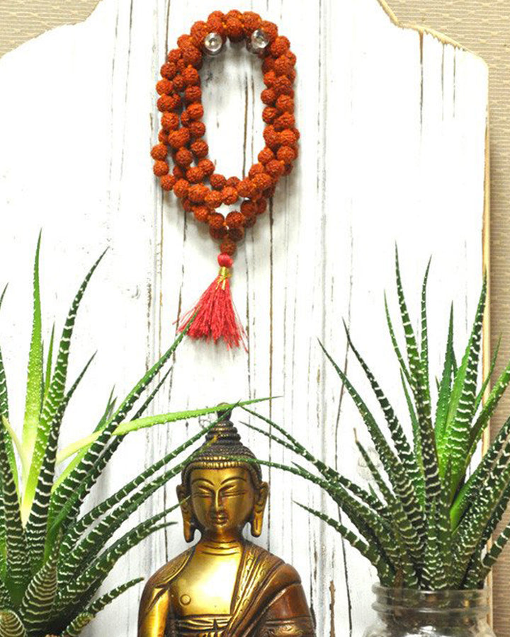 Sivalya Rudraksha 108 Beads Knotted Meditation Mala