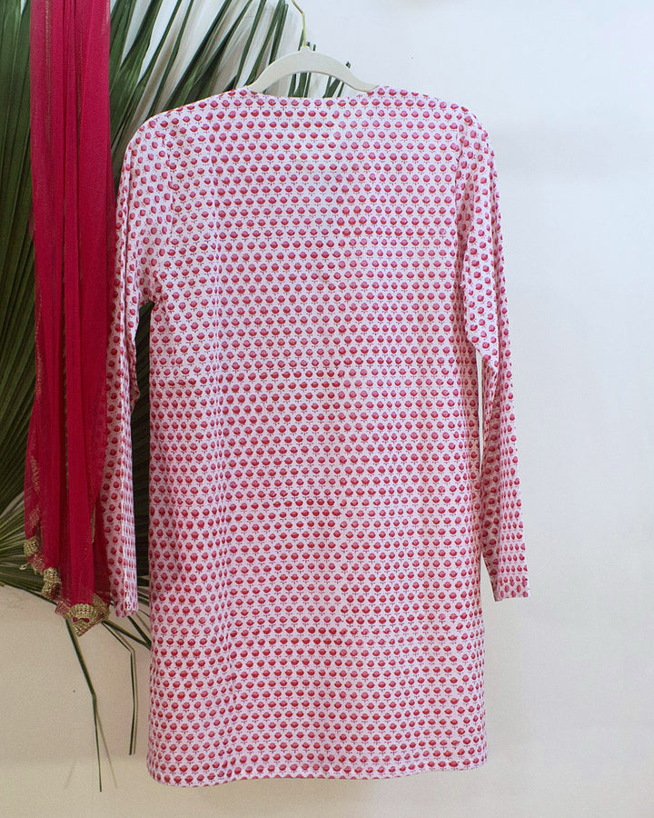 Pink Blossoms Organic Cotton Tunic
