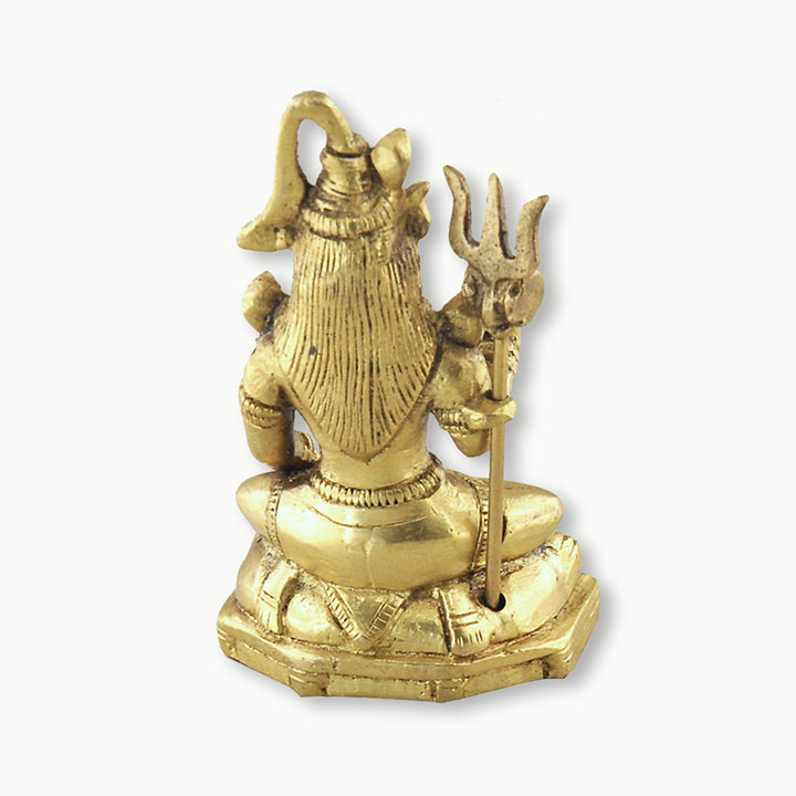 Sivalya All Powerful Lord Shiva in Meditation Statue with Trident