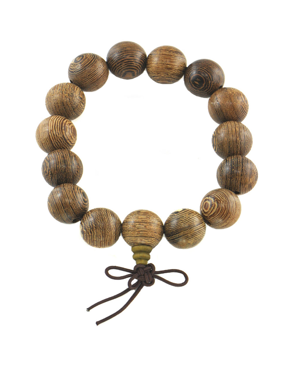 Large Rosewood Beads Meditation Wrist Mala for Men
