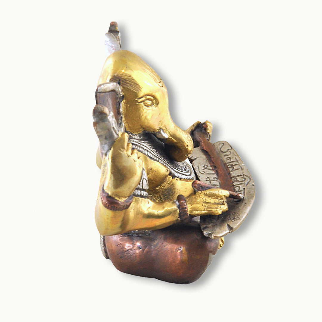 Sivalya Mighty Lord Ganesha Brass and Copper Statue