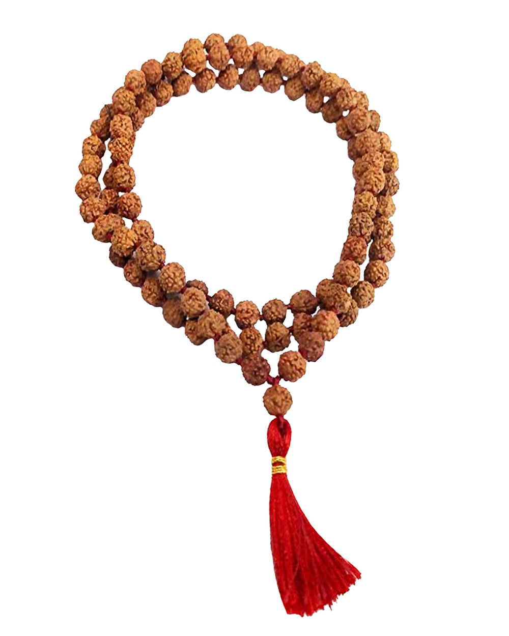 108 Rudraksha Bead Necklace Natural Seeds Yoga Spiritual Prayer