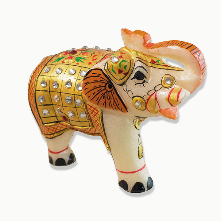 Sivalya Decorative Marble Elephant Ganesha Statue